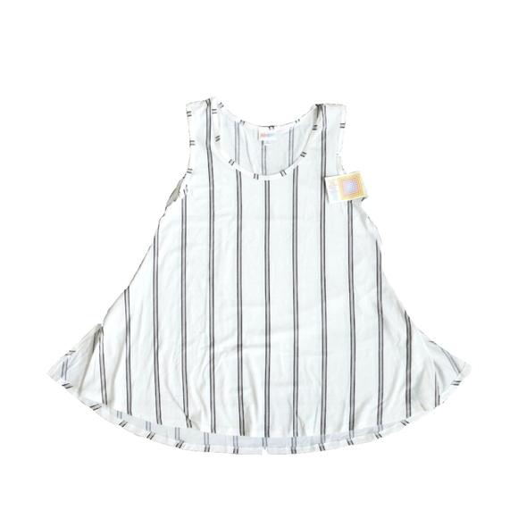 Tops - NWT LULA ROE WHITE & BLACK STRIPE PERFECT TANK TOP